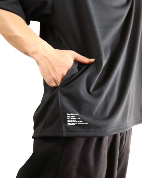 FreshService 24SS 新作 DRY JERSEY S/S CREW NECK TEE(BLACK) style 2024.3.22
