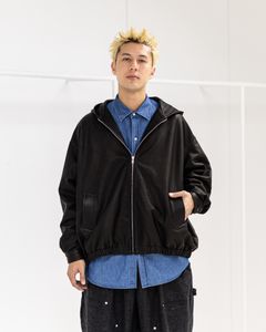 S.F.C 25FW新作 LEATHER HOODIE JACKET style.2025.11.21