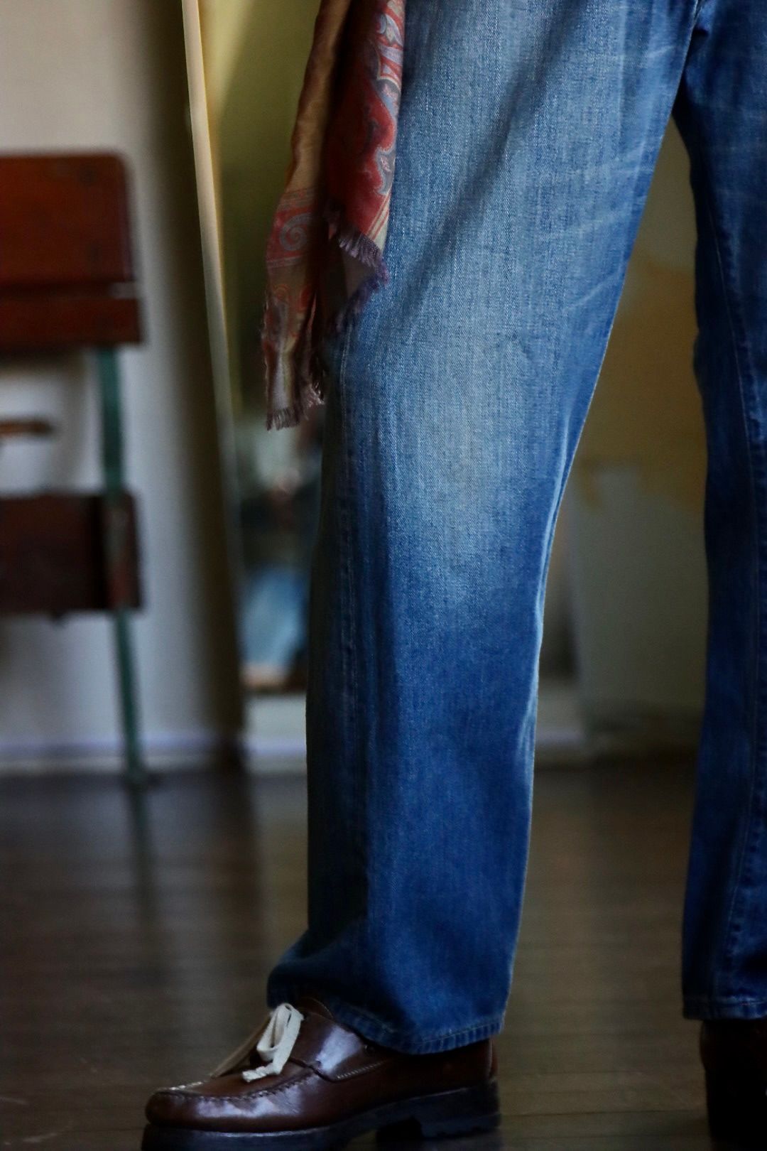 A.PRESSE アプレッセ 23Style No.2 Washed Denim Pantsスタイル