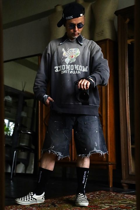 mononoke・made モノノケ・メイド CREW NECK SWEAT_龍スタイル