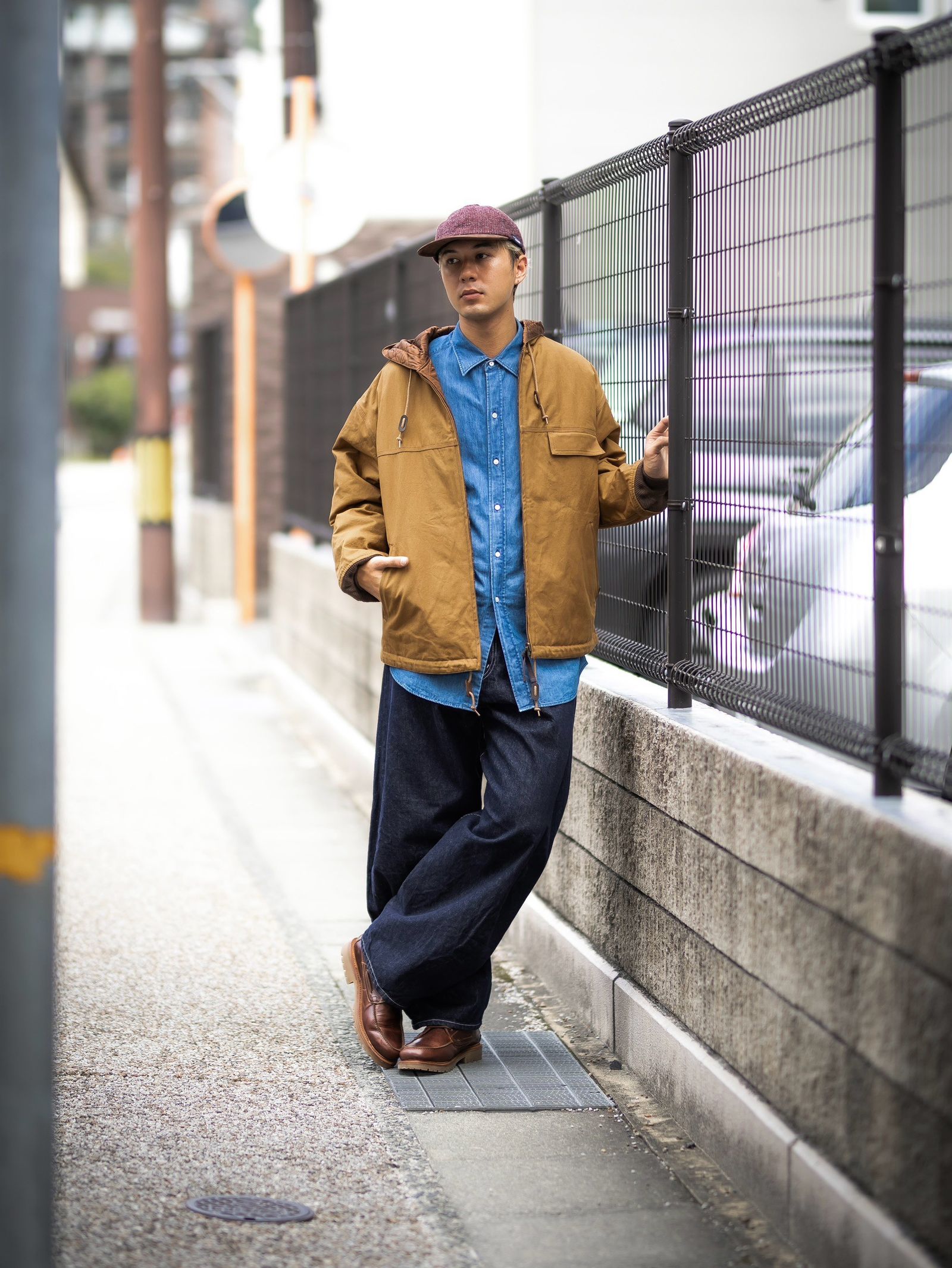 COMME des GARCONS HOMME リバーシブルキルティングフーデッドパーカ