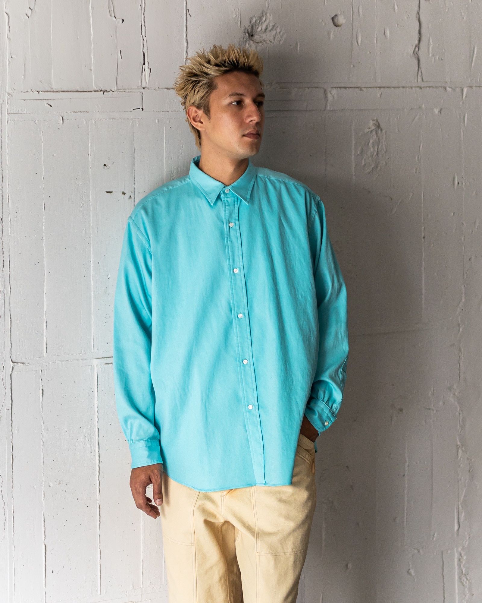 A.PRESSE Double Weave Twill Regular Collar Shirt スタイル !