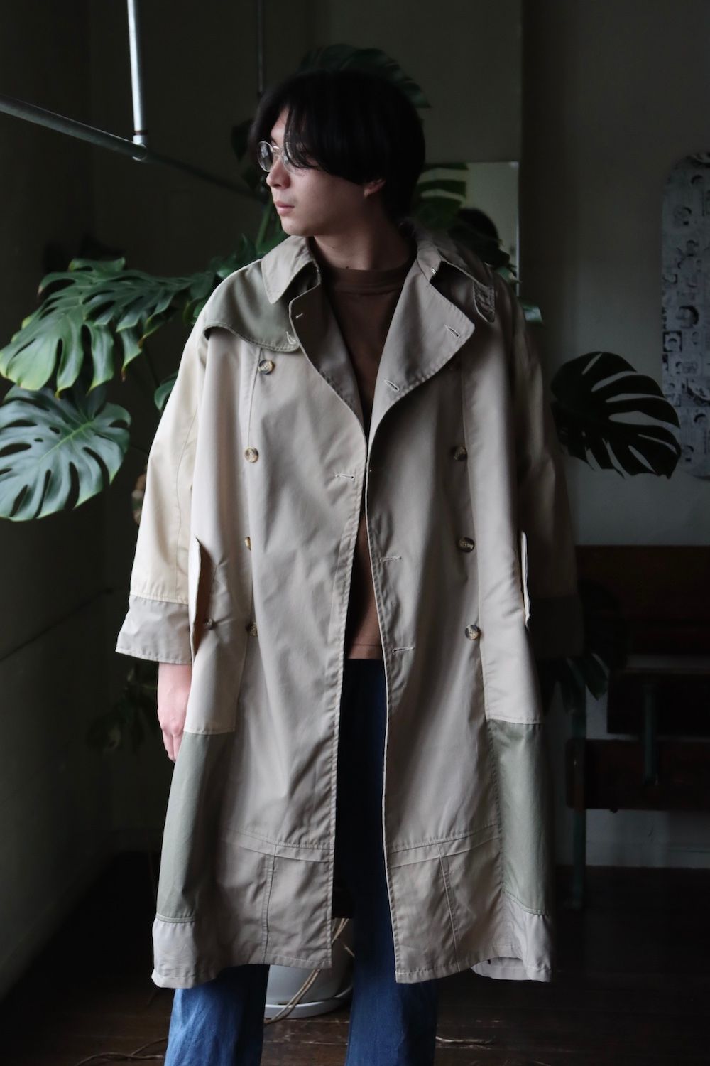 seeall RECONSTRUCTED TRENCH COAT トレンチコート-