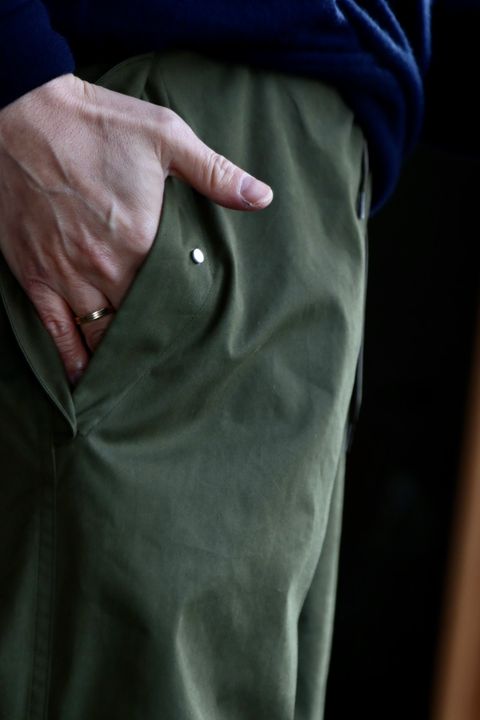 blurhms ROOTSTOCK C/N Oxford Snow Pants"DARK OLIVE"スタイル