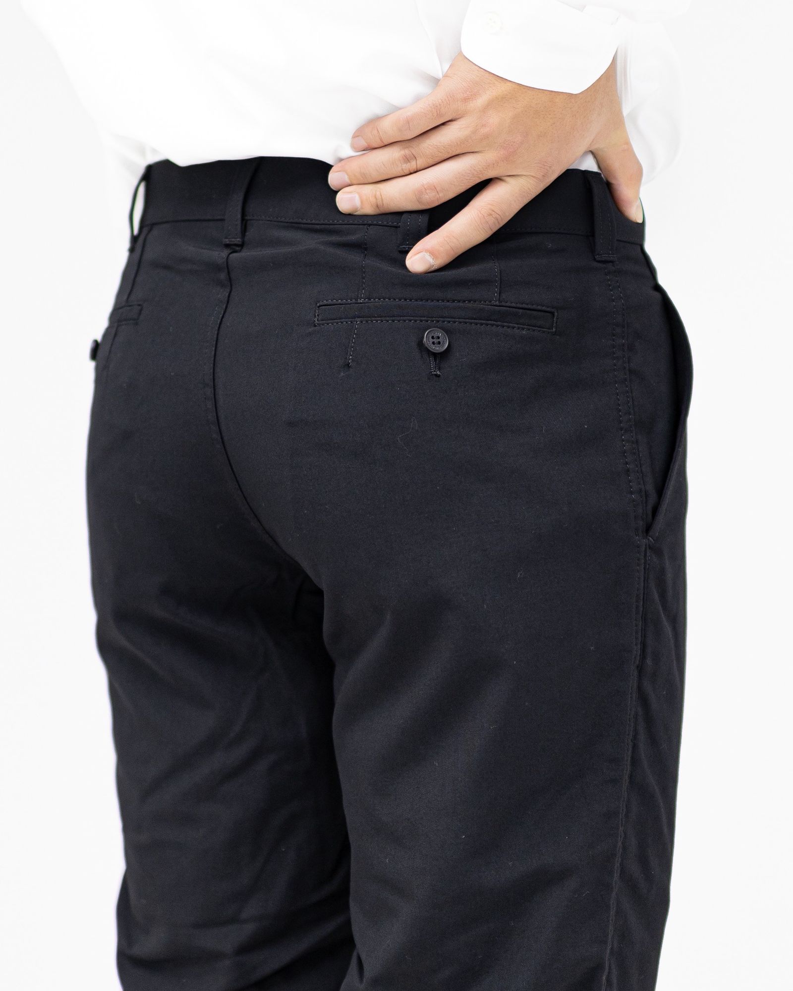 コムデギャルソンオム26SS ウールポプリンテーパードパンツ(HQ-P101-051)BLACK☆2月6日(金)発売！