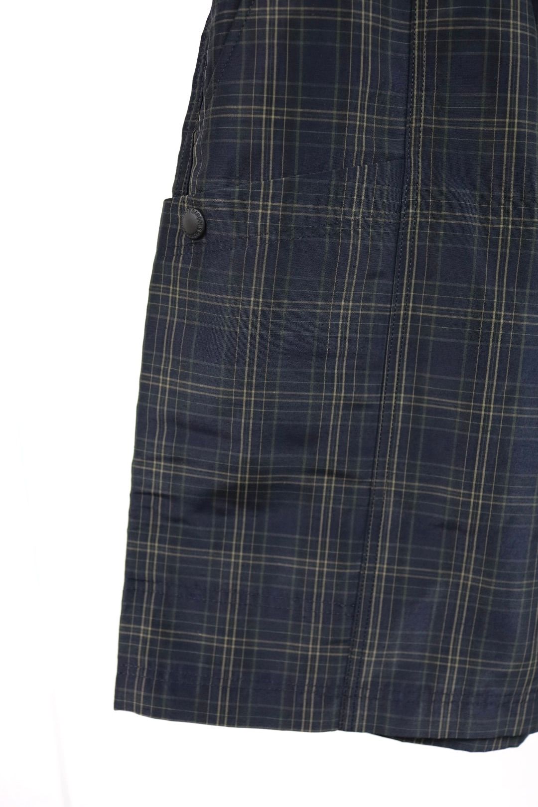 コムデギャルソンオム26SS エステルラミーチェックショーツ(HQ-P027-051)NAVY☆4月3日(金)発売！