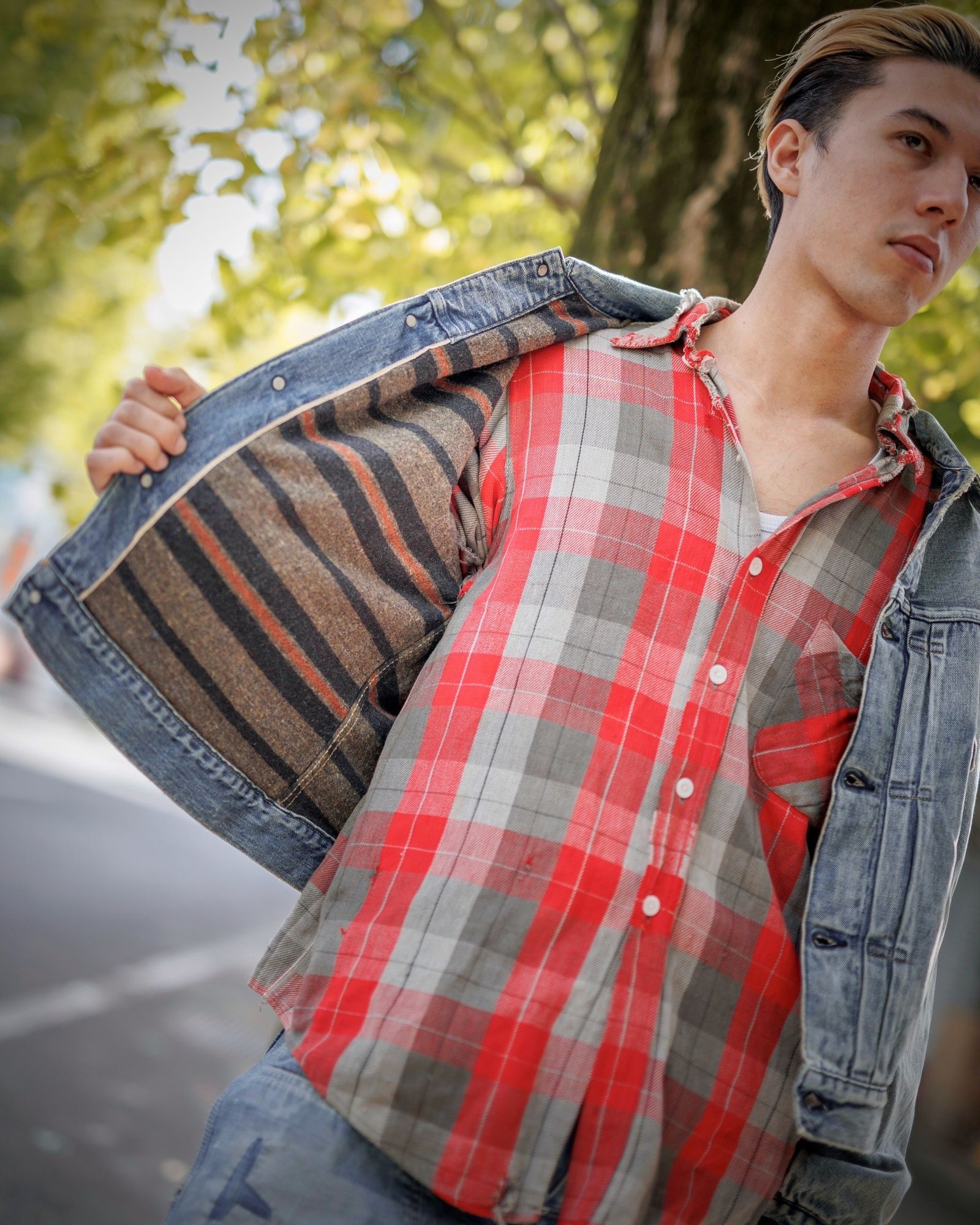 BOWWOW - BOW WOW バウワウ BLANKET LINED DENIM JK AGING(BW242