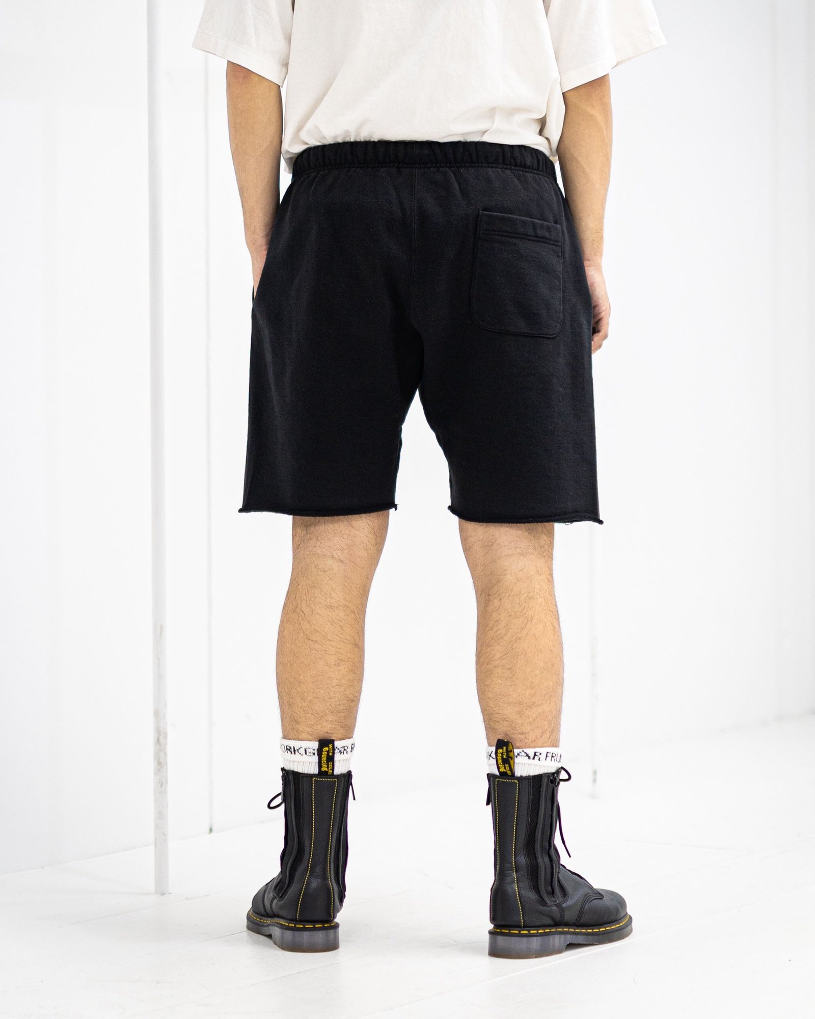 セントマイケル 26SS I LOVE SAINT/SWEAT SHORTS(SM-MK8-0000-066)BLACK