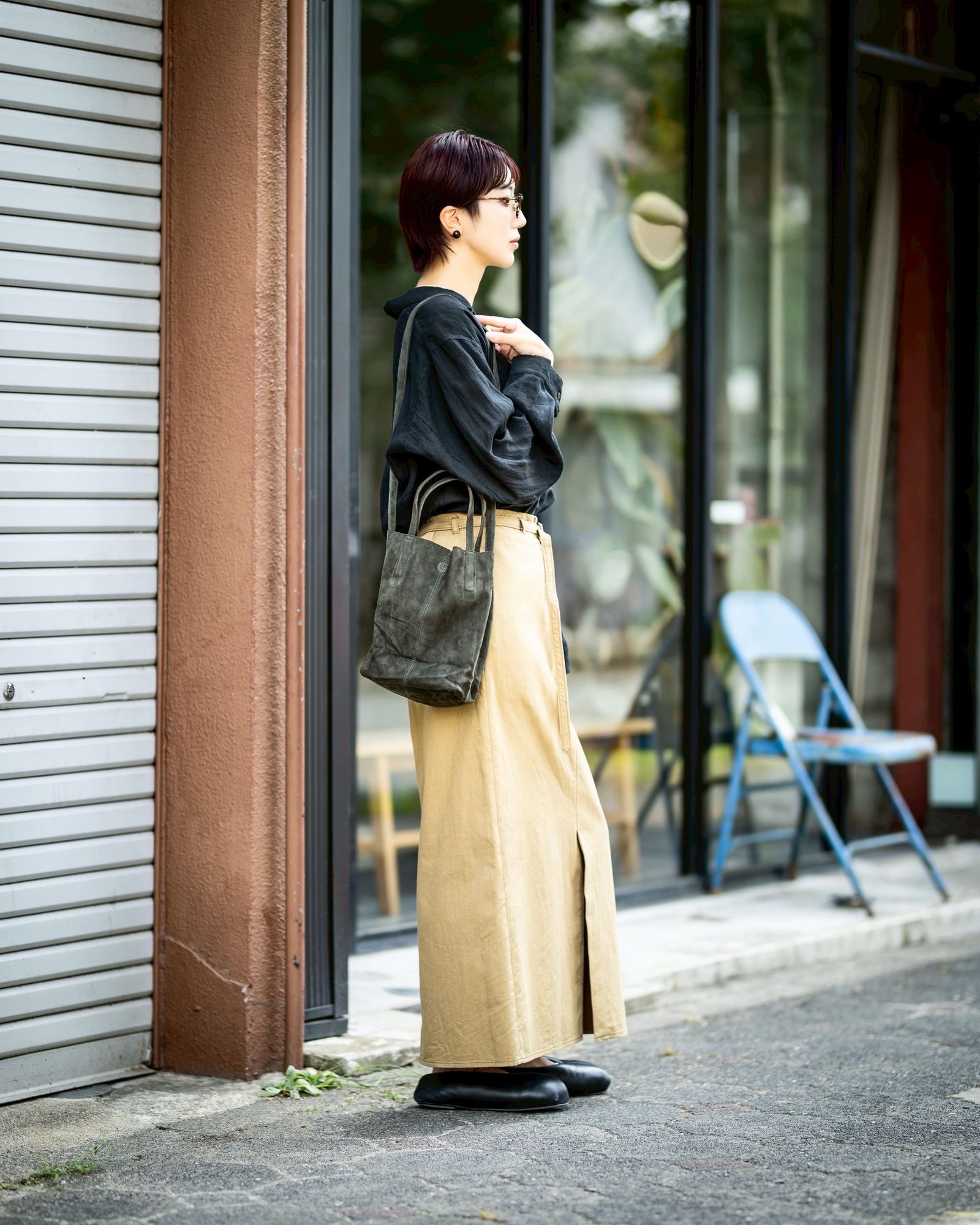 Morphee / モルフェトートバッグ 2WAY SMALL TOTE(SHORT) SUEDE[MOSS GREEN]☆新作発売！