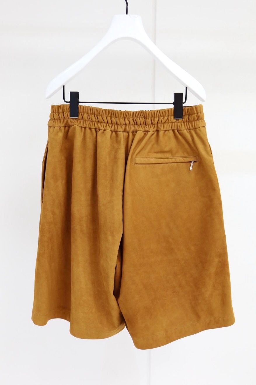 グラフペーパー26SS Cow Nubuck Leather Wide Shorts(GM261-40408)BROWN☆2月28日(土)発売！