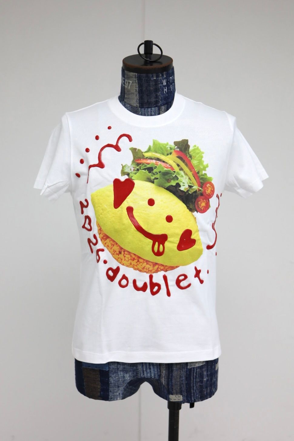 doublet ダブレット26SS KETCHUP MESSAGE OMURICE T-SHIRT (26SS30CS426) WHITE ★1月17日(土)11:00発売！