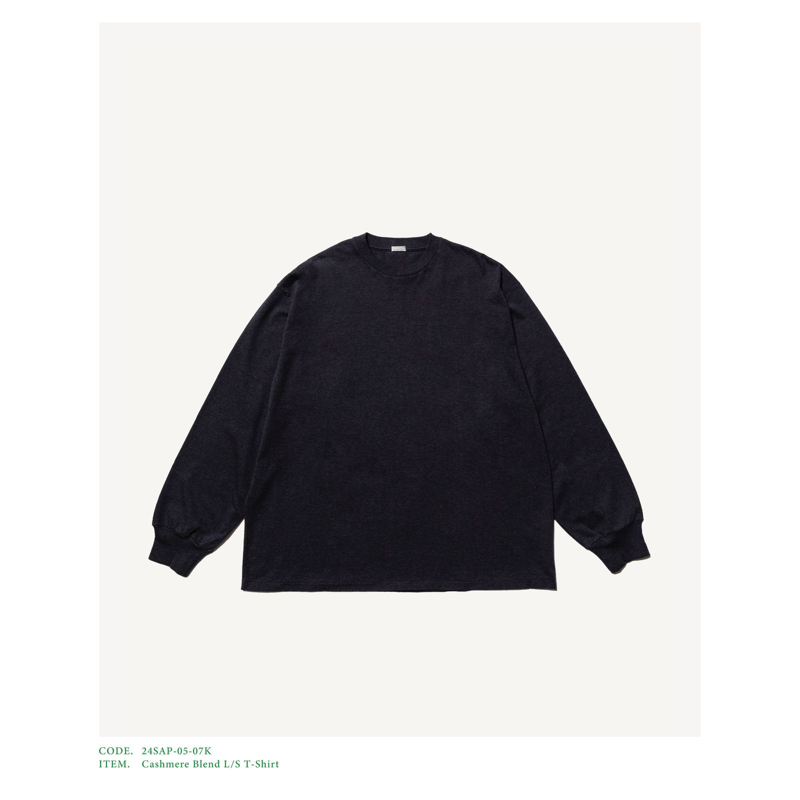 2024SS A.PRESSE Cashmere Blend L/S CL 3 - トップス