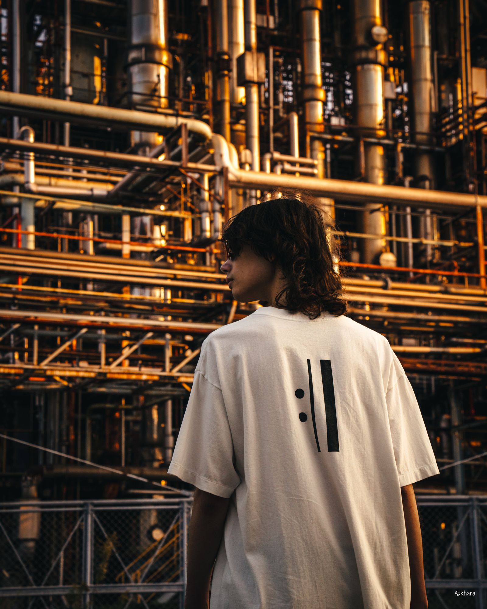 セントマイケル25SS シン・エヴァンゲリオン劇場版TシャツEV_SS TEE/ORANGE (SM-HR8-0000-C13)WHITE