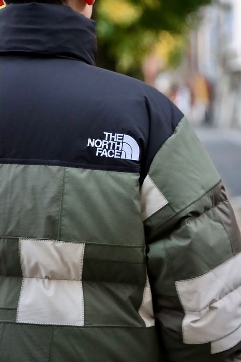 eYe JUNYA WATANABE MAN × THE NORTH FACE WネームNUPTSE JACKETスタイル