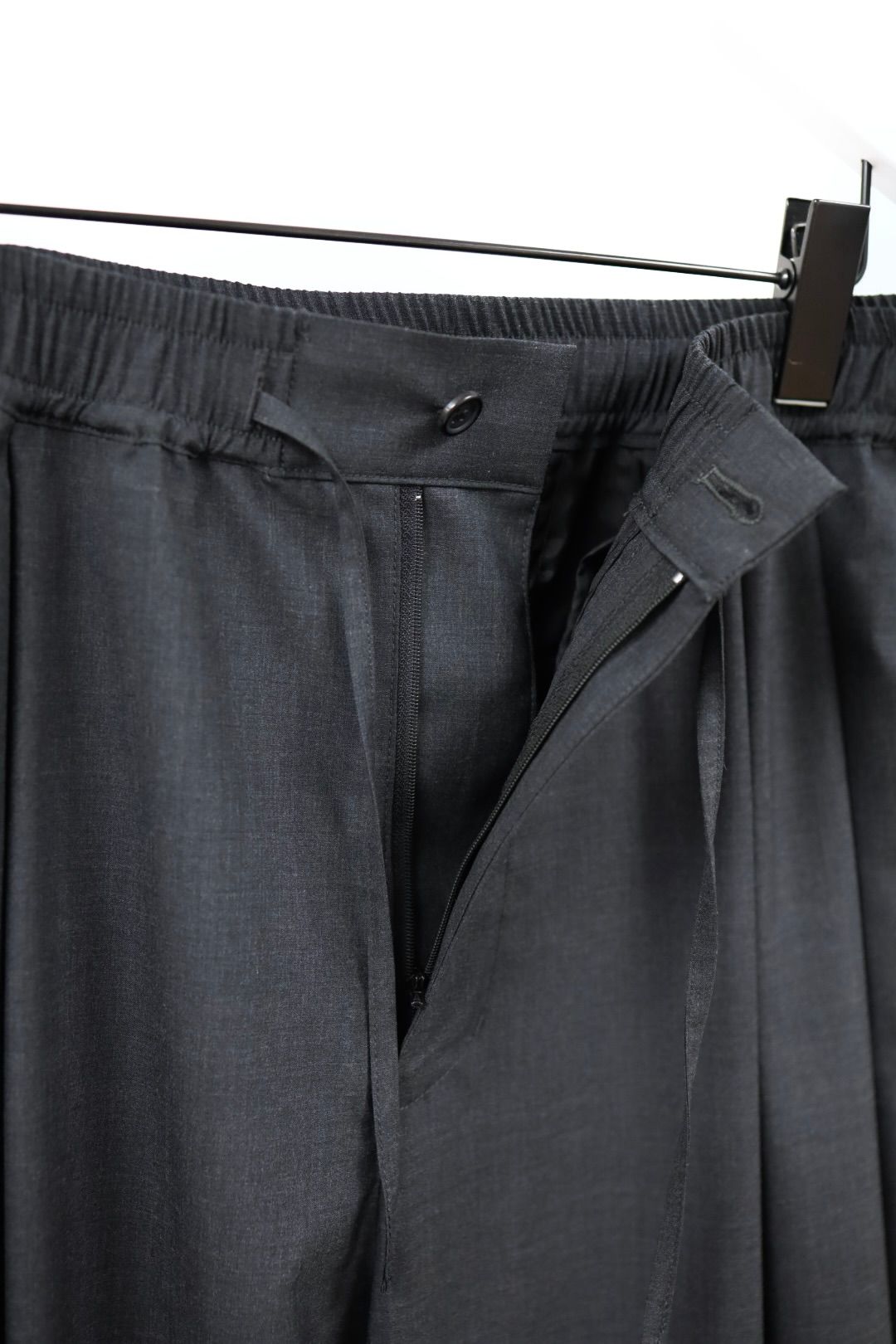 Graphpaper 26SS Fine Wool Heather Drawstring Track Pants(GM261-40322)CHARCOAL☆2月21日(土)発売！