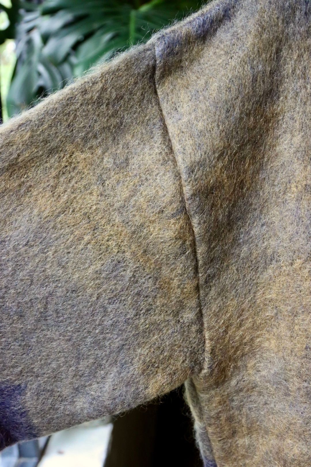 ヨーク23AW LANDSCAPE MOHAIR JACQUARD CREWNECK CARDIGAN(YK23FW0574S)DARK NAVY