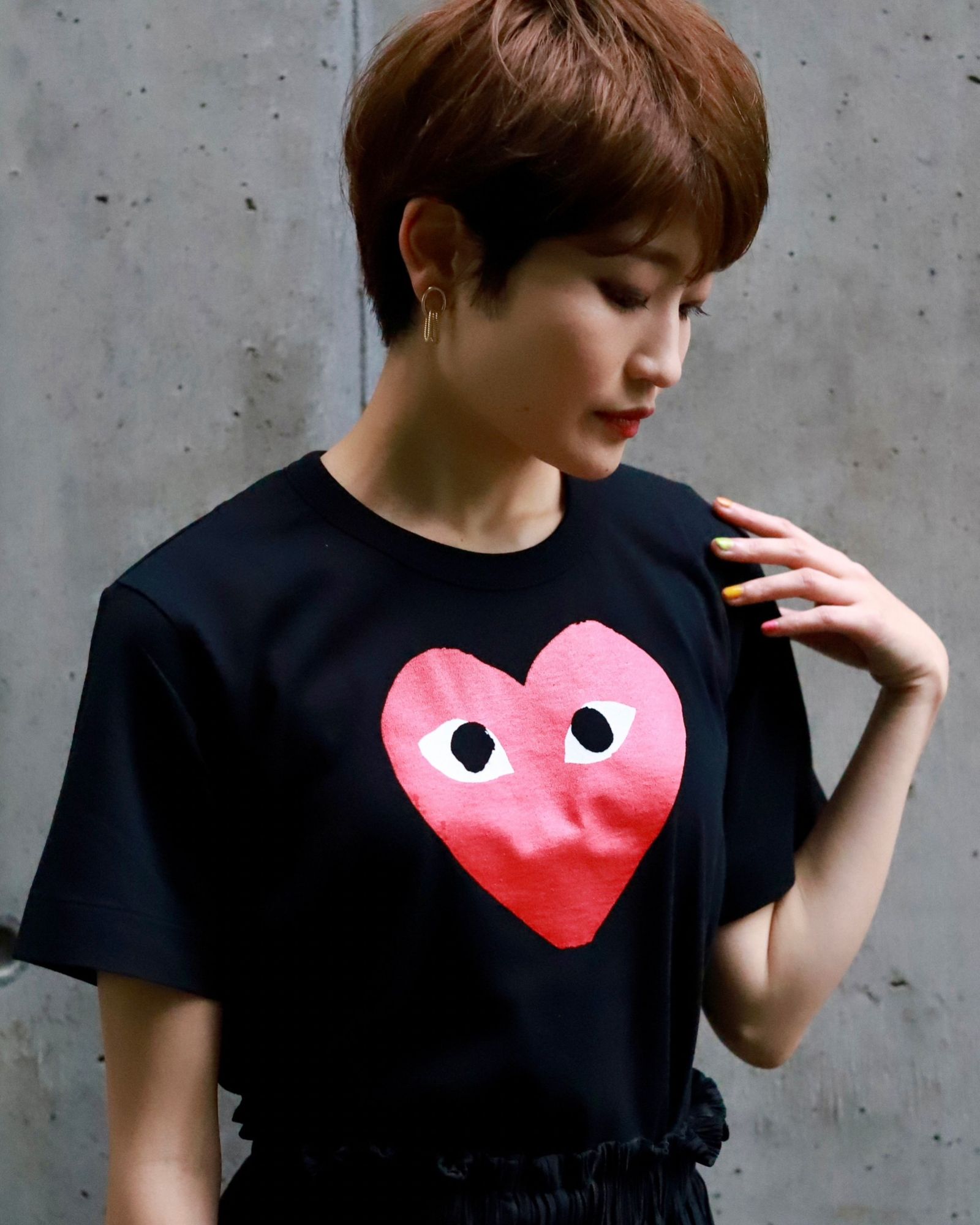 PLAY COMME des GARCONS RED HEART Tシャツstyle.2023.6.8