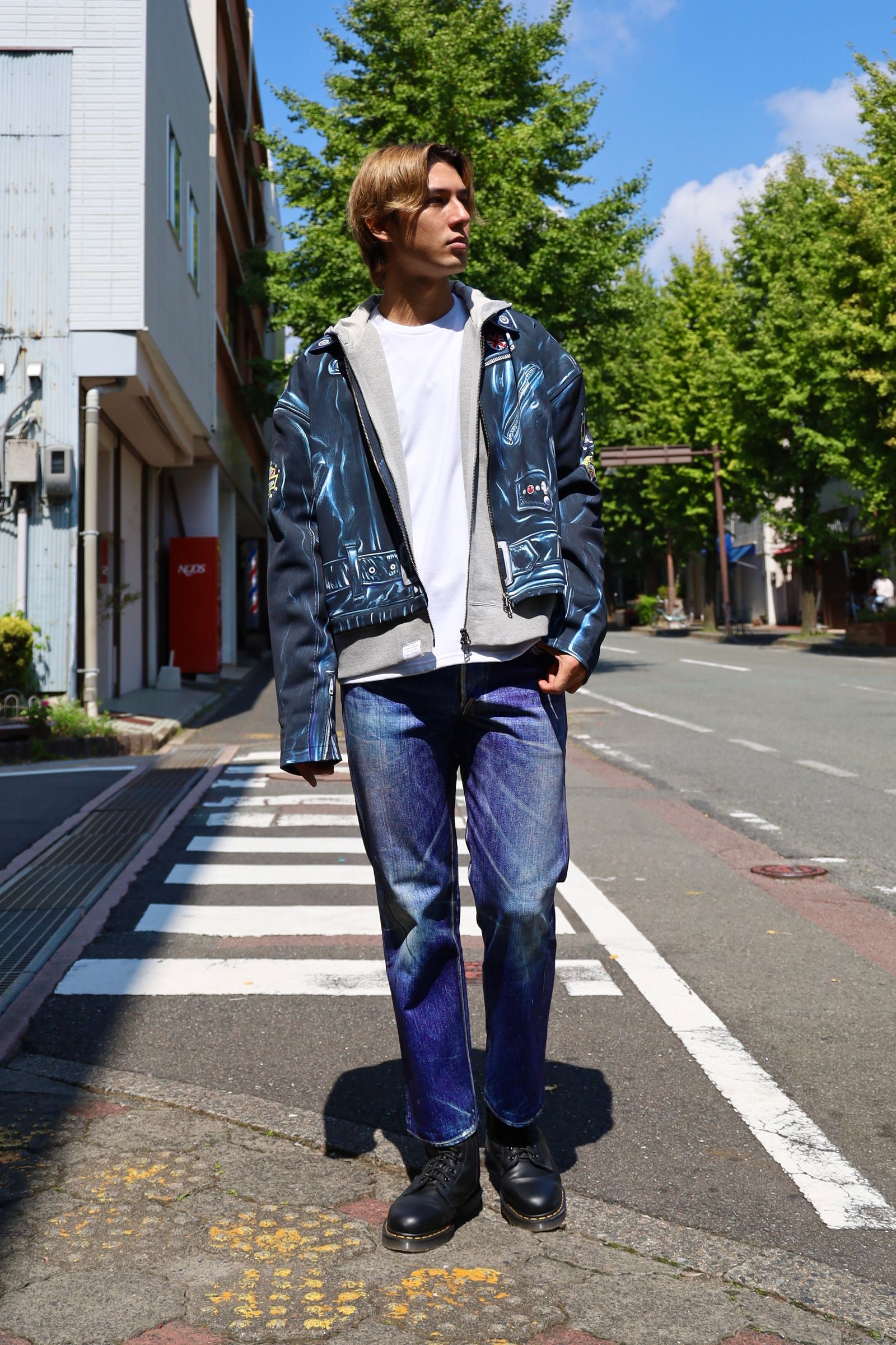 TALKING ABOUT THE ABSTRACTION - トーキングアバウト ジ アブストラクション 絵画PRINT LAYERED  PARKA(NPT-J-003A) | mark