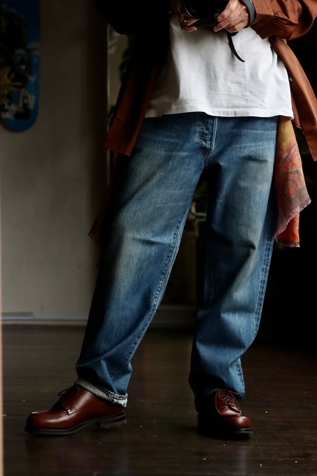 アプレッセ23SSデニム Washed Denim Pants E(23SAP-04-24H)BLEACH