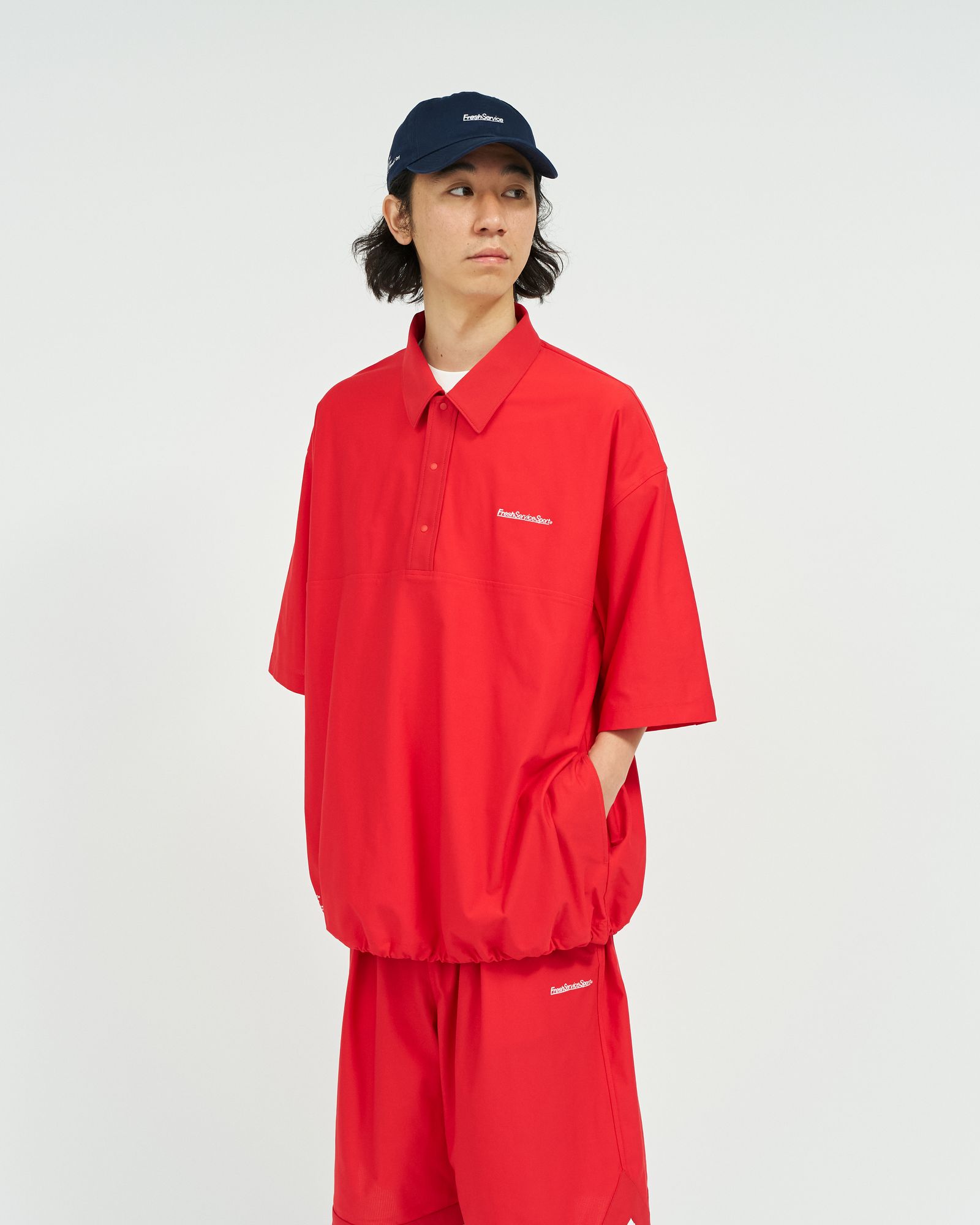 フレッシュサービス  ACTIVE DRY MESH POLO(FSC263-70164)RED☆7月18日(土)新作発売！