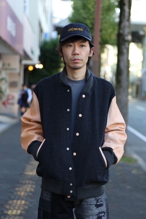 Hender Scheme stadium jumper(li-rc-stj)charcoal/natural Style.2020.10.12.