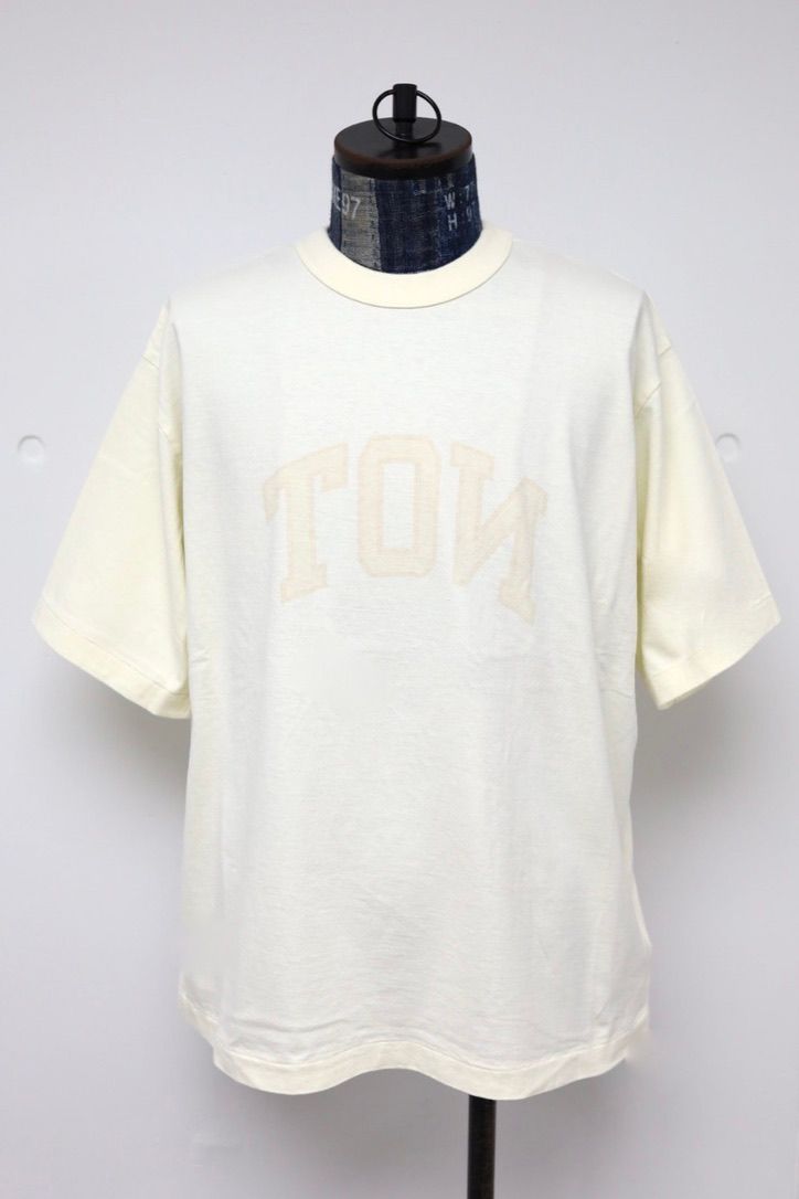 blurhms ROOTSTOCK ブラームスルーツストック 26SS NOT-PRINCE 88/12 Print Tee WIDE(bROOTS25S36S26B)IVORY x FADE BAGE☆4月17日(金)新作発売！