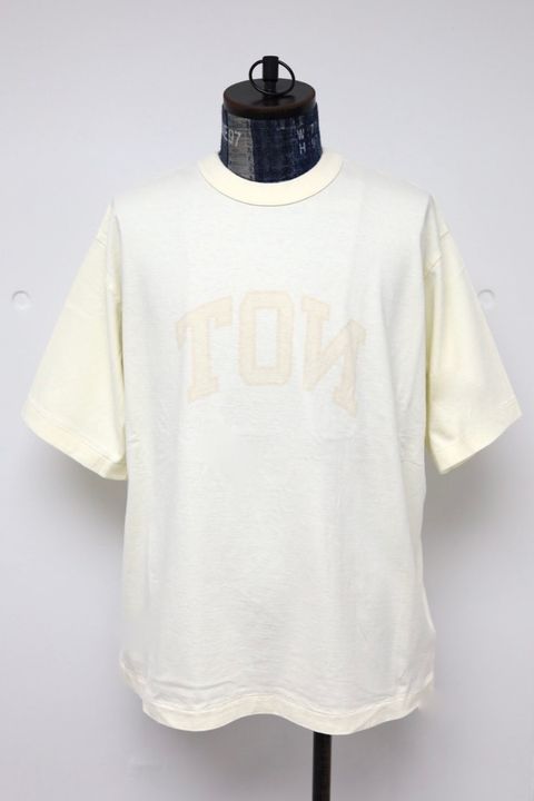blurhms ROOTSTOCK ブラームスルーツストック 26SS NOT-PRINCE 88/12 Print Tee WIDE(bROOTS25S36S26B)IVORY x FADE BAGE☆4月17日(金)新作発売！