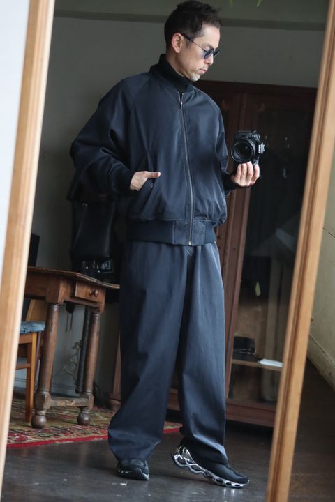 A.PRESSE アプレッセ24SS Silk Padding Jacketスタイル