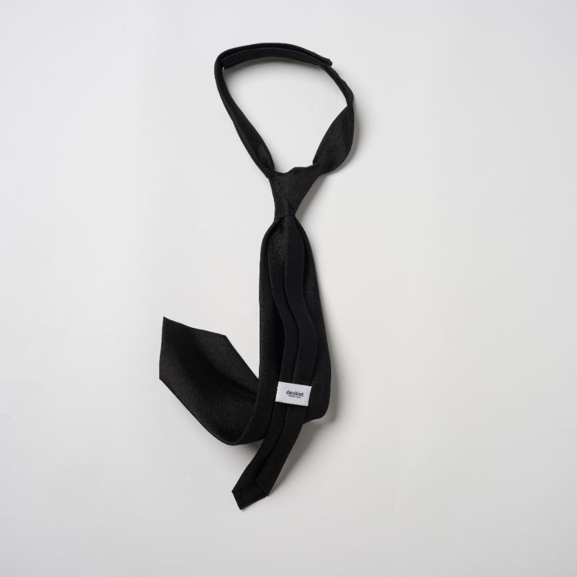 doublet ダブレット26AW TSHAPE MEMORY SHIJIRA TIE (26AW37BL269)BLACK☆8月15日(土)発売！