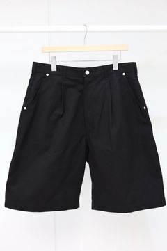 コムデギャルソンオム26SS 綿オックスショーツ(HQ-P028-051)BLACK☆4月3日(金)発売！