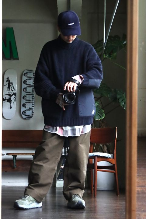 フレッシュサービス22AW HIGH NECK COMBAT KNITスタイル2022.10.9.