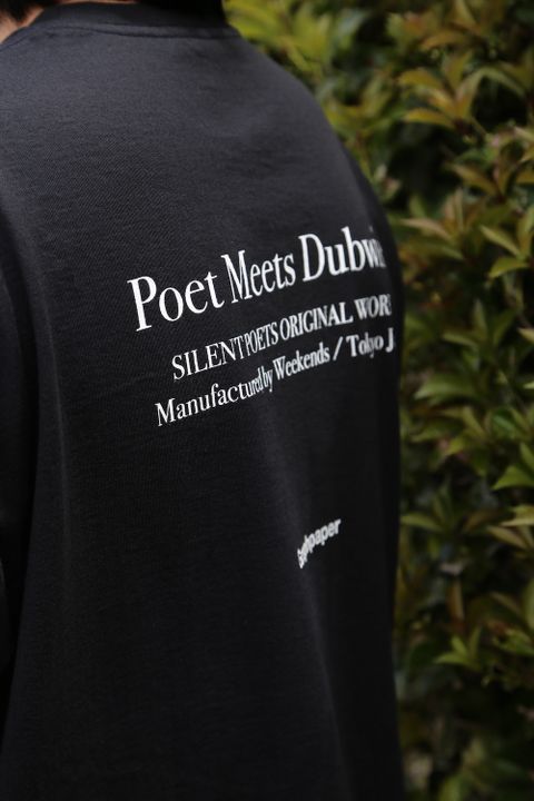 Graphpaper POET MEETS DUBWISE for Graphpaper Oversized Tee “WORDS AND SILENCE” style.2021.4.17.