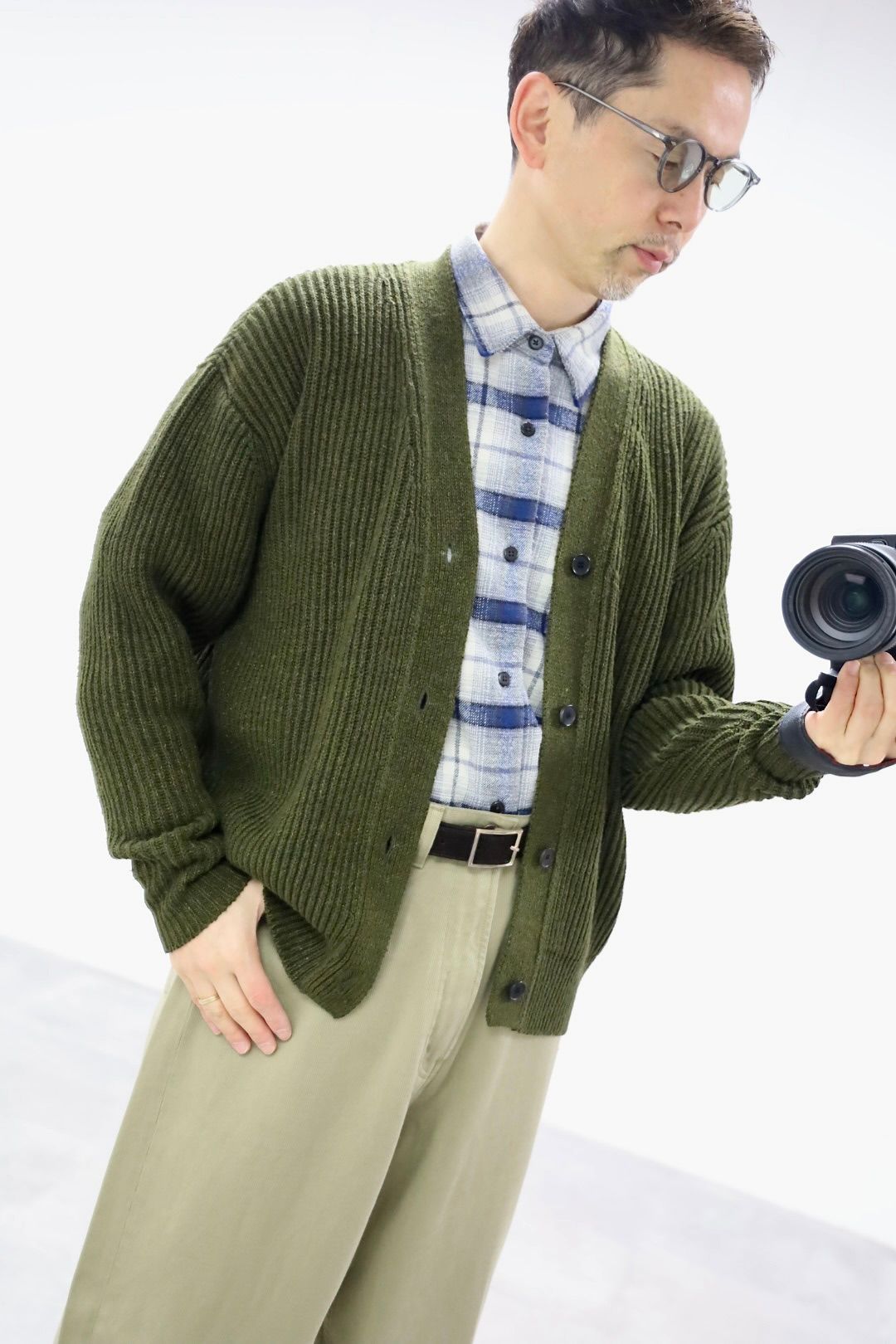 アプレッセ 2026 STYLE1 Silk Linen Lilian Cardigan (26SAP-03-10)OLIVE☆新作発売！