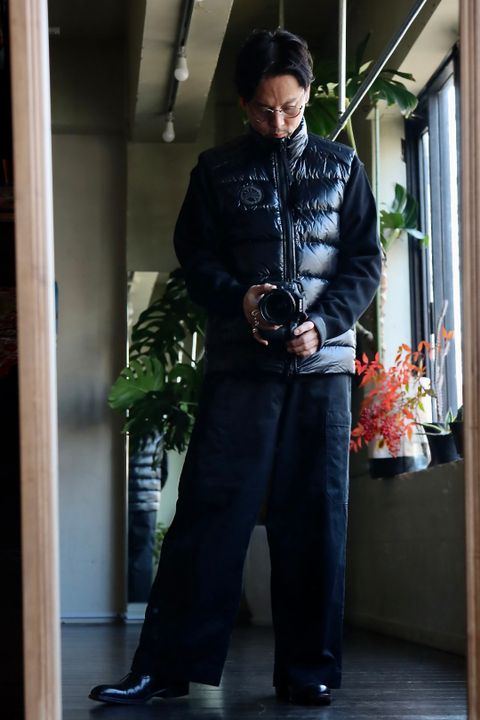 CANADA GOOSE CROFTON VEST BLACK LABELスタイル