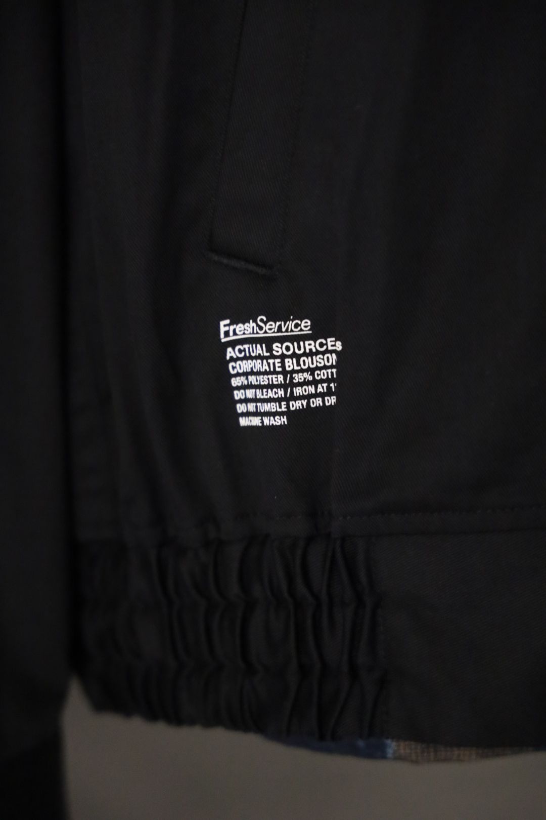 フレッシュサービス AS×FS CORPORATE BLOUSON "LITHOGRAPH"(FSC253-30156AS)BLACK☆8月30日(土)発売！