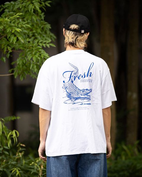 フレッシュサービス CORPORATE PRINTED S/S TEE "CROC"(FSC263-70138)WHITE☆7月25日(土)新作発売！