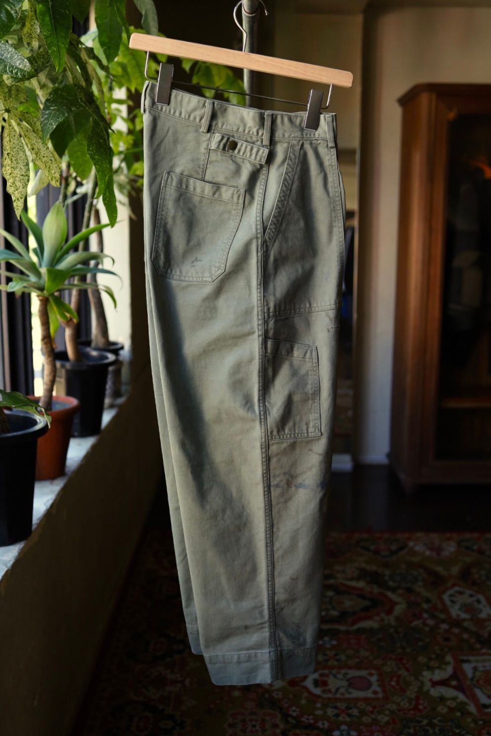BOW WOW 25FWバウワウ REPAIRED USAF MECHANIC PANTS(BW252-RUMP) AGED SAGE GREEN★10月25日(土)発売!