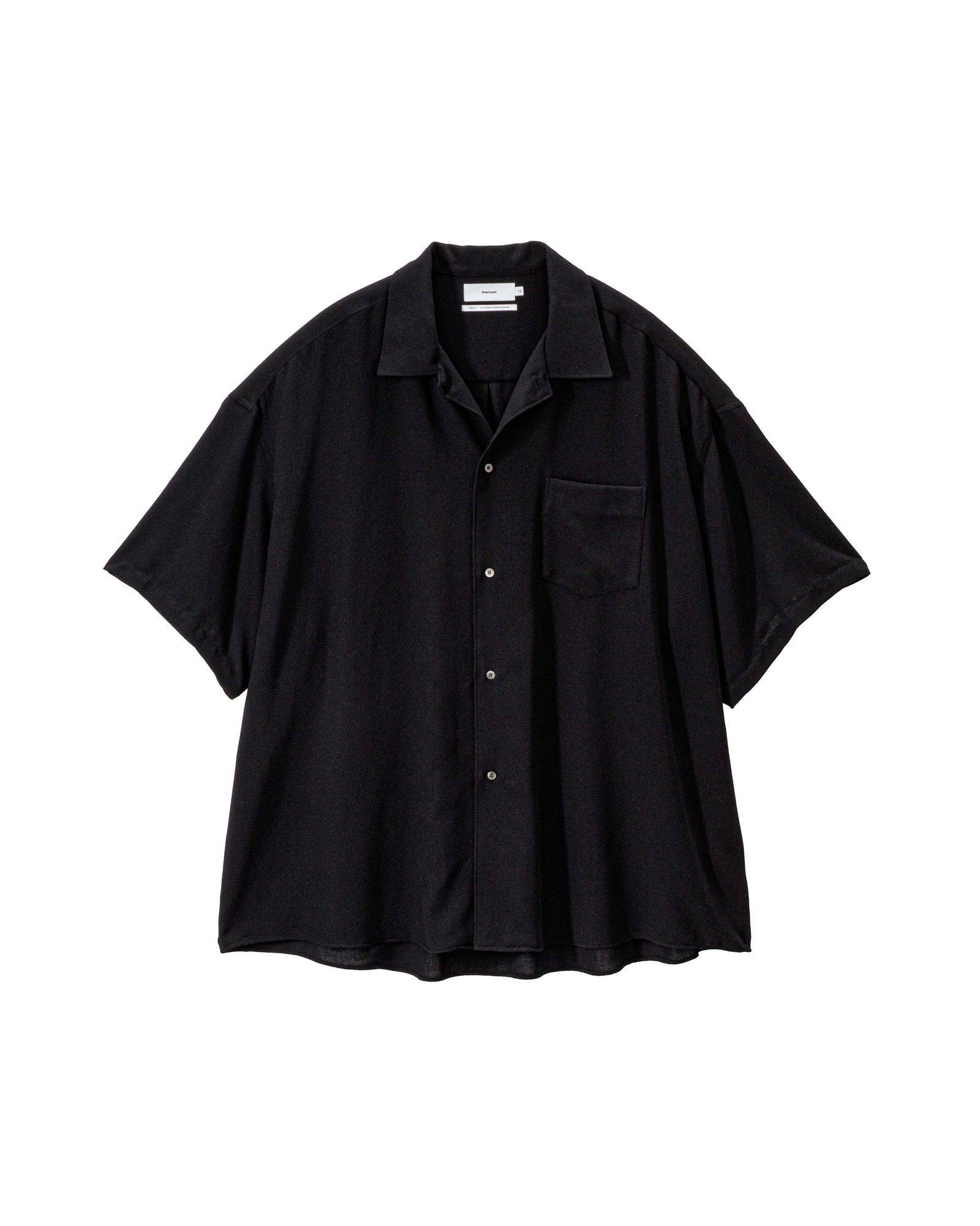 グラフペーパー 26SS Viscose Viyella S/S Sleeping Shirt(GM261-50457)BLACK☆3月14日(土)発売！