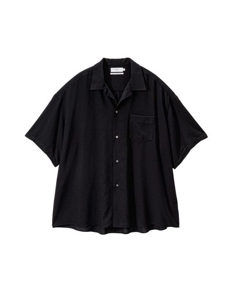 グラフペーパー 26SS Viscose Viyella S/S Sleeping Shirt(GM261-50457)BLACK☆3月14日(土)発売！
