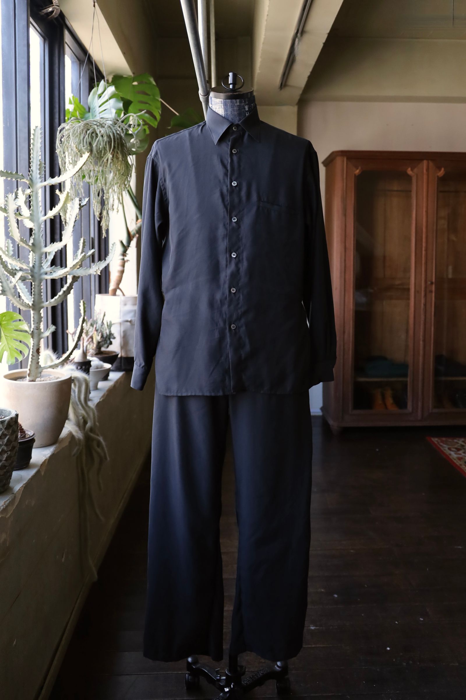 ヨーク25SS ジャンプスーツCUPRO JUMP SUIT(YK25SS0940JS)BLACK