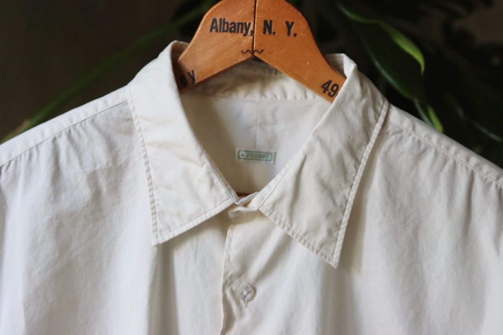 A.PRESSE - アプレッセ22FW Regular Collar Shirt(22AAP-02-10H)WHITE