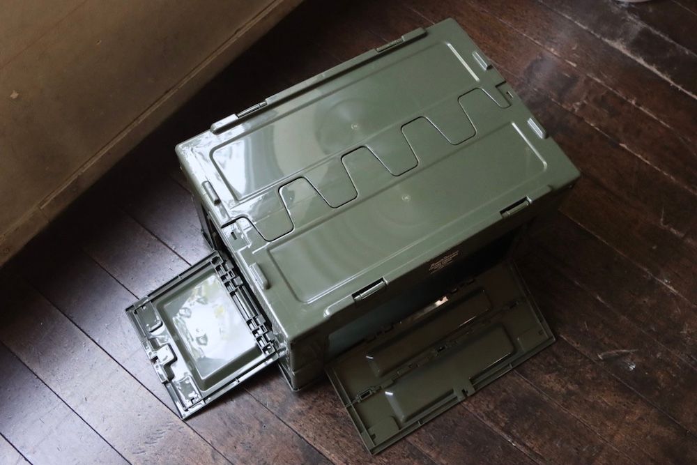 フレッシュサービス FOLDING CONTAINER w/2 DOORS "OLIVE"