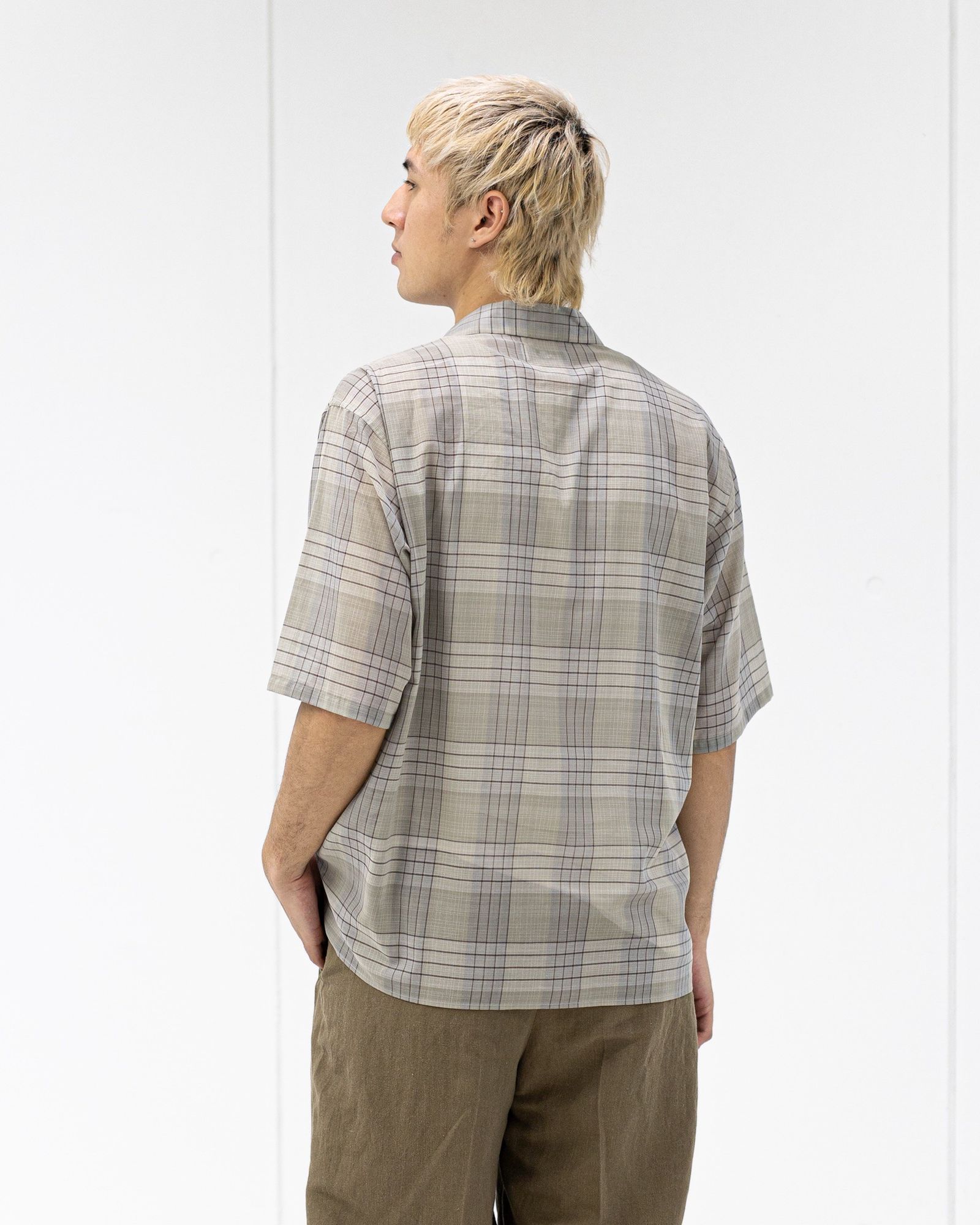 マーカ 26SS オープンカラーシャツ OPEN COLLAR S/S SHIRT(M26A18SH02B)SAGE CHECK☆新作発売！
