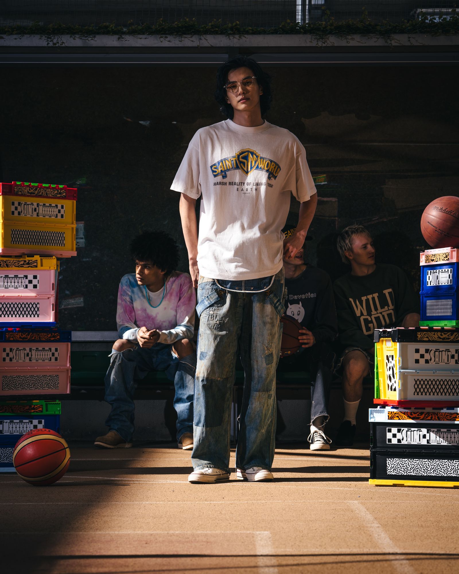 セントマイケル 26SS SAINT WORLD SS T-SHIRT(SM-MK8-0000-015)WHITE☆4月11日(土)発売！