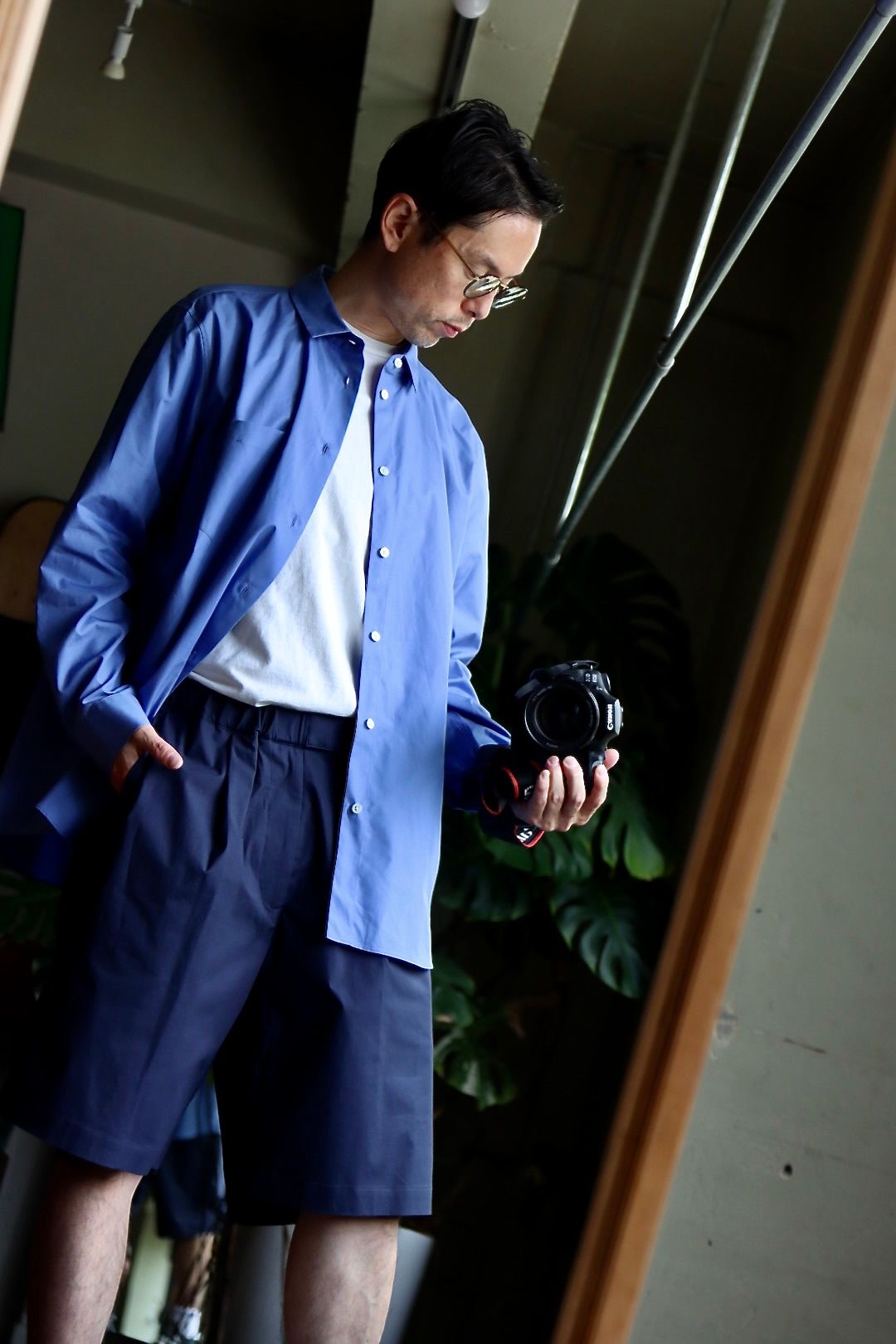 ATON 22FW STANDARD SHIRT"SAX"スタイル.2022.6.18.