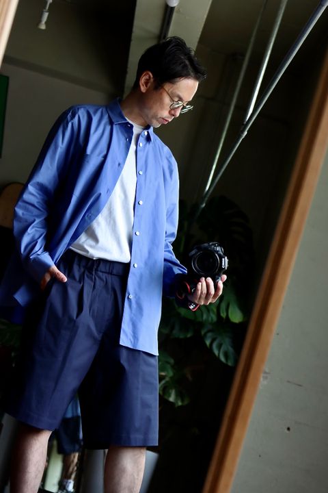 ATON 22FW STANDARD SHIRT"SAX"スタイル.2022.6.18.