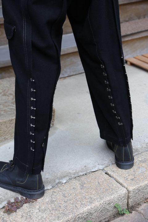 yohji yamamoto Y-ホック付きPフラノ PANTS(HX-P32-118) style.2021.7.11