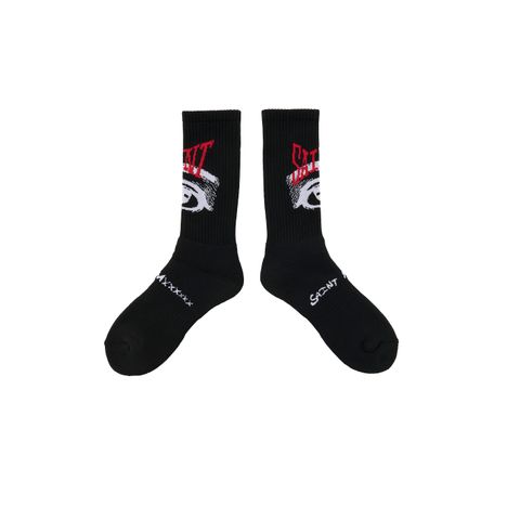セントマイケル 26AW EYE_SOCKS(SM-MK1-0000-106)BLACK☆7月6日(月)発売！