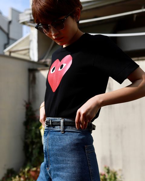プレイコムデギャルソン RED HEART Tシャツstyle.2023.6.23