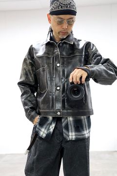 セントマイケル 26SS BBJ_LEATHER JACKET(SM-MK8-0000-C47)BLACK☆5月16日(土)発売！